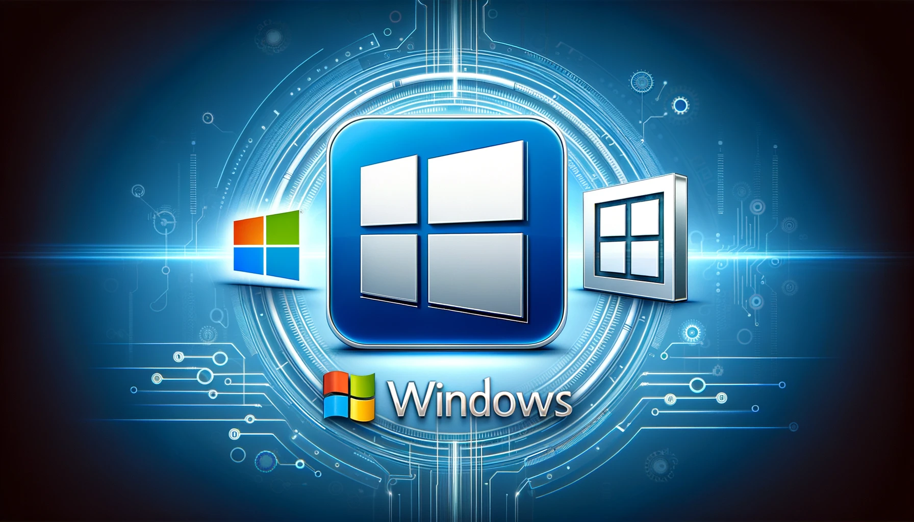 DALL·E 2024-05-19 12.14.48 - A professional and sleek image featuring the original logos of Microsoft Windows 10, Windows 11, and Microsoft Office 365. The image includes the logo
